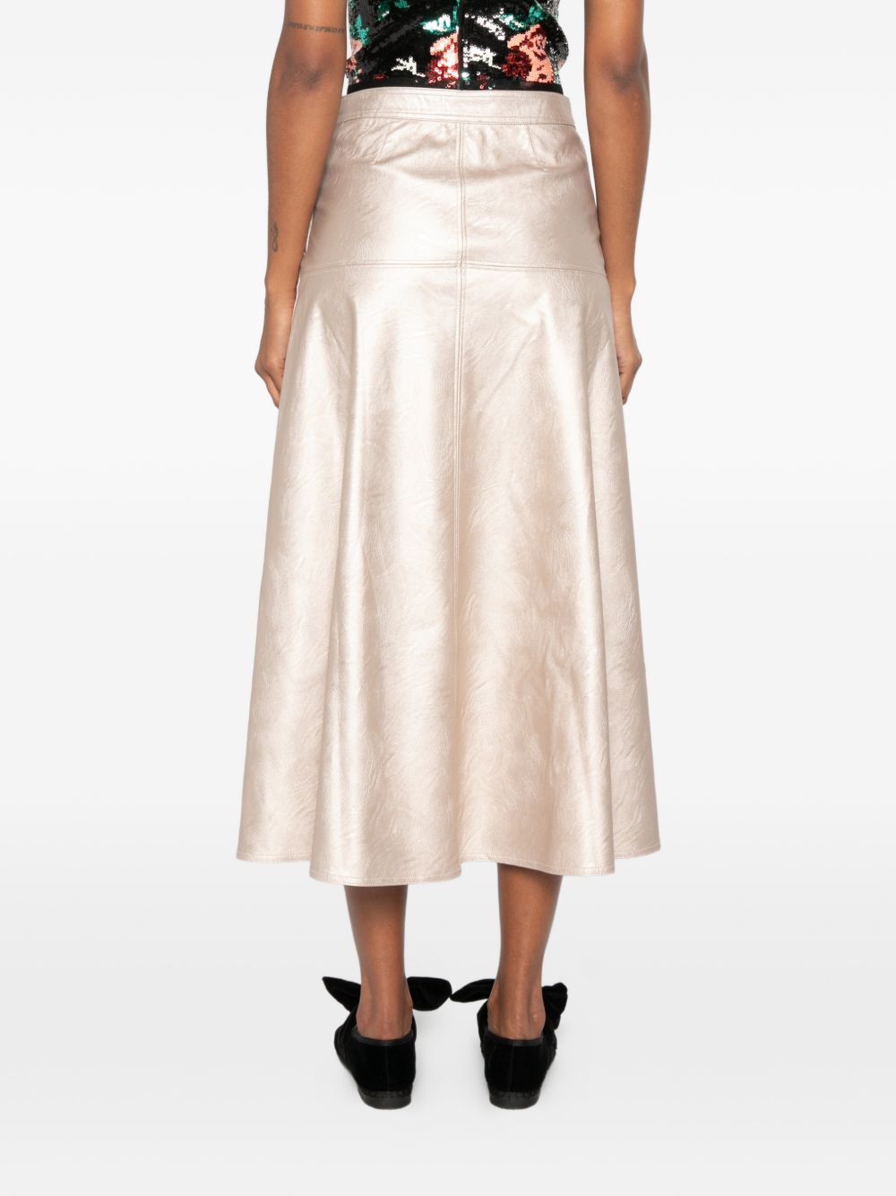 Forte Forte Women Eco Leather Midi Skirt FORTE FORTE