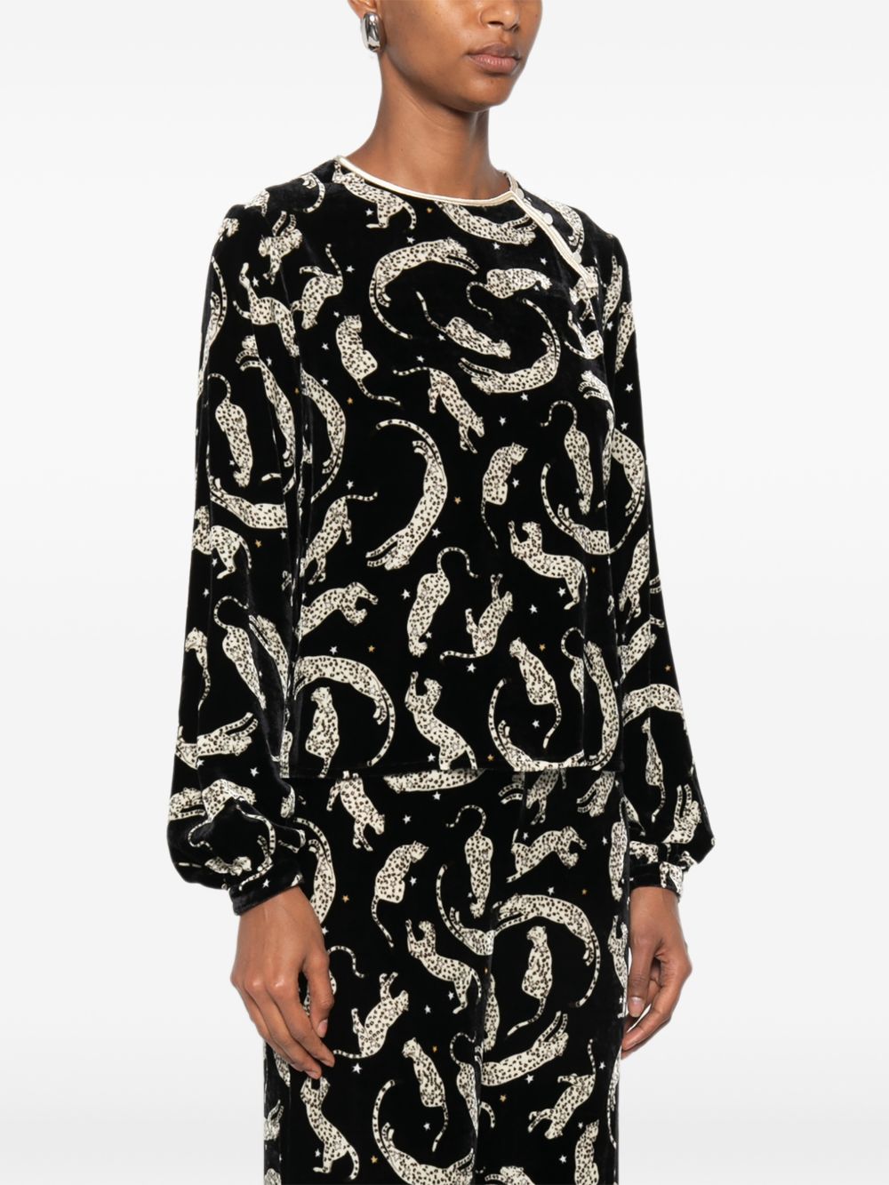 Forte Forte Women Printed Velvet Blouse FORTE FORTE