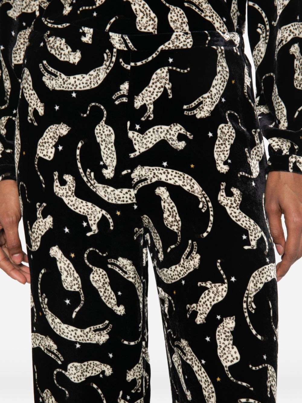 Forte Forte Women Pritned Velvet Trousers FORTE FORTE