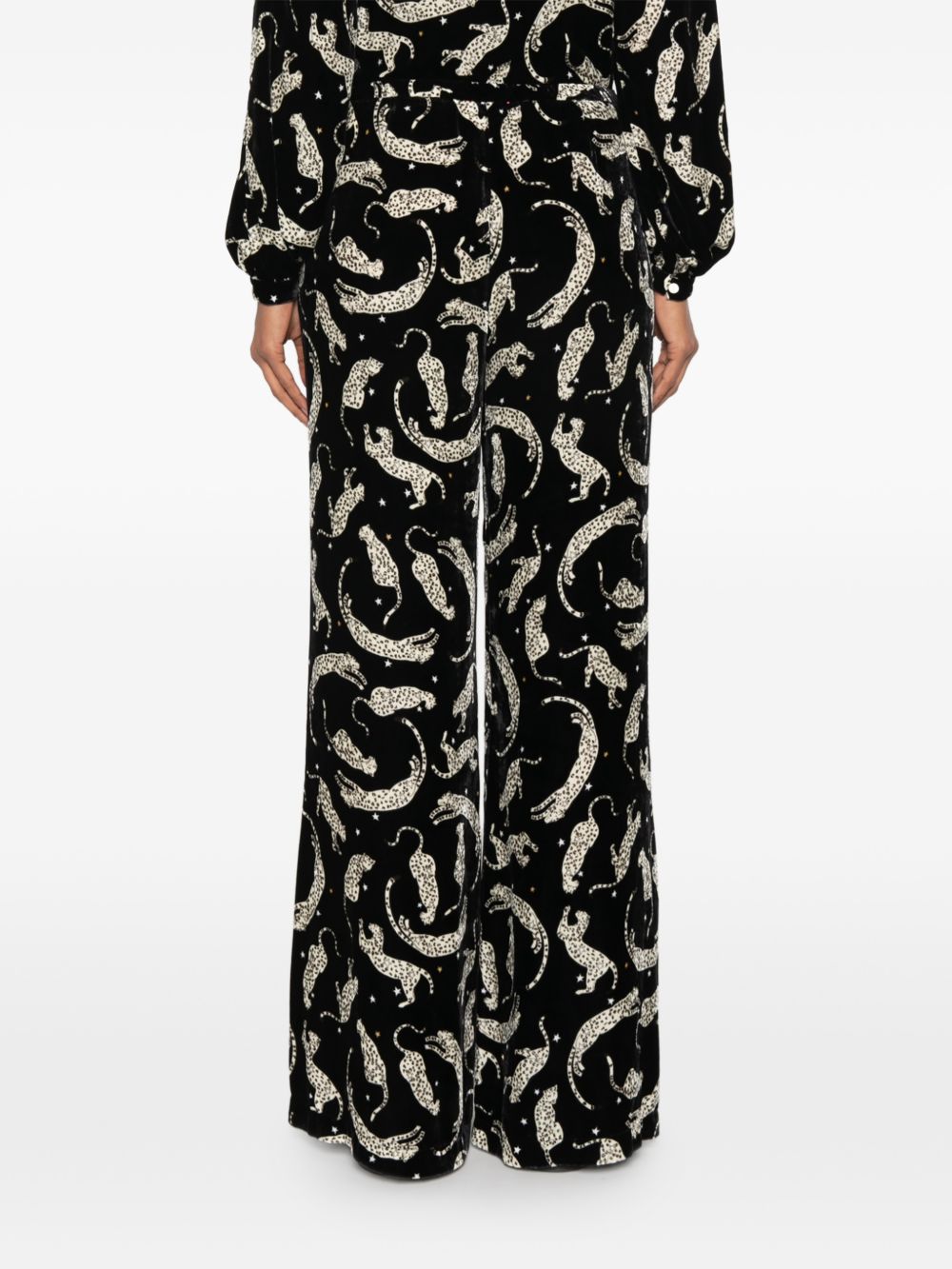 Forte Forte Women Pritned Velvet Trousers FORTE FORTE