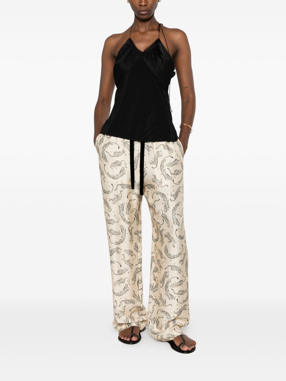Forte Forte Women Printed Drawstring Trousers FORTE FORTE