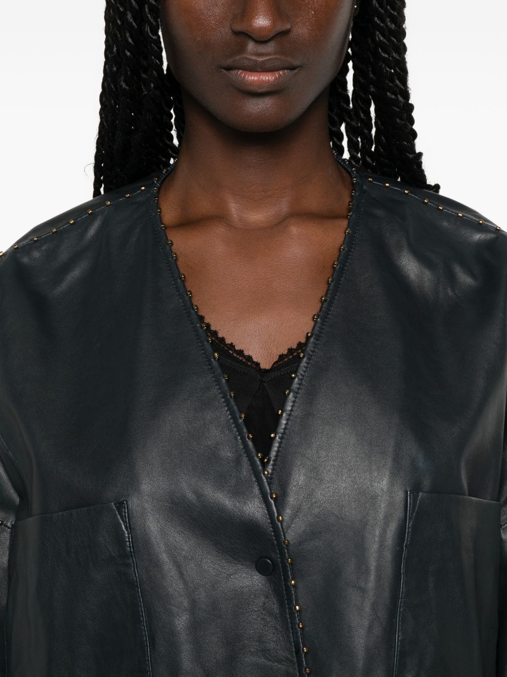 Forte Forte Women Leather Kimono Jacket FORTE FORTE