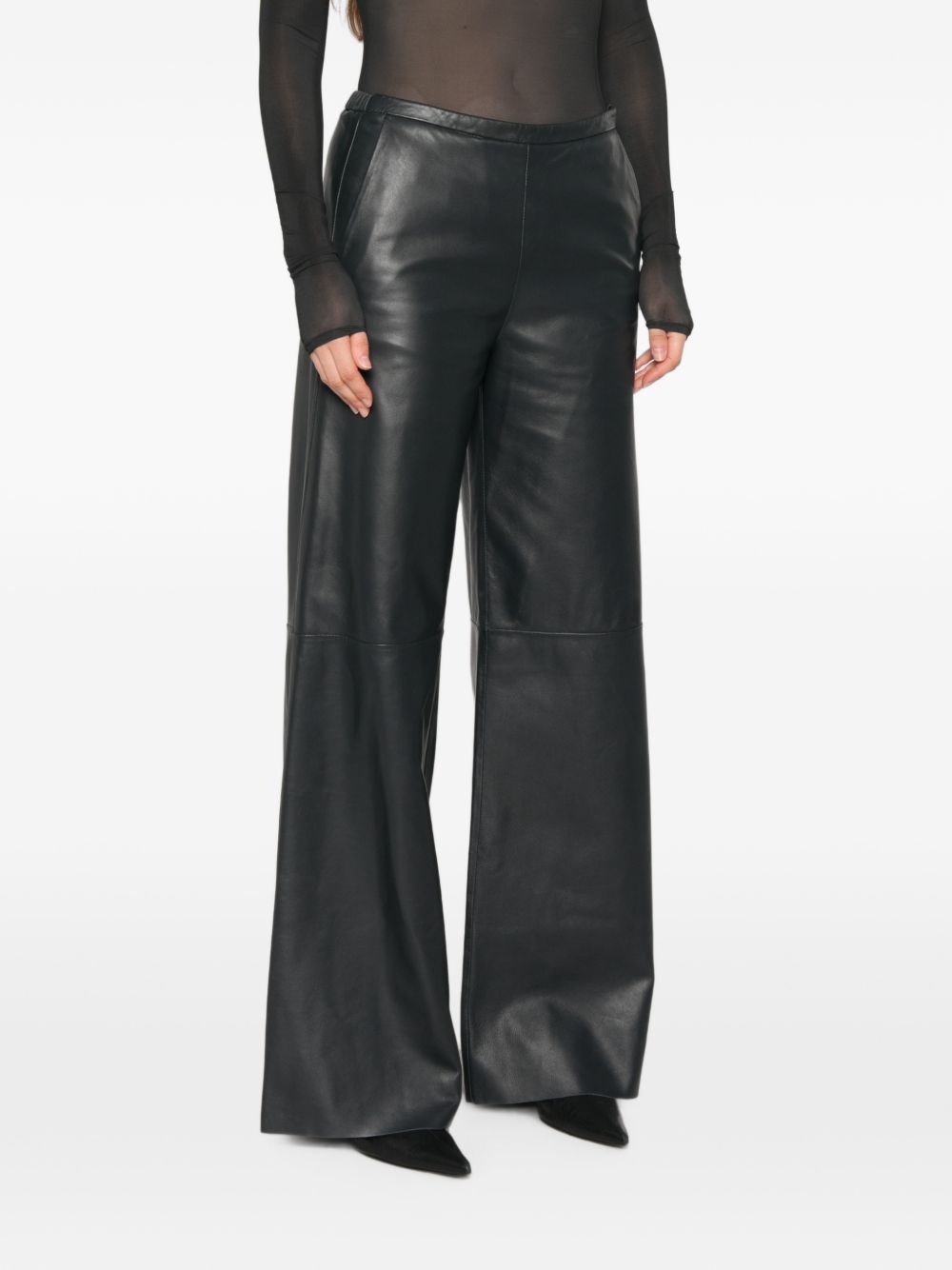 Forte Forte Women Leather High-Waisted Trousers FORTE FORTE