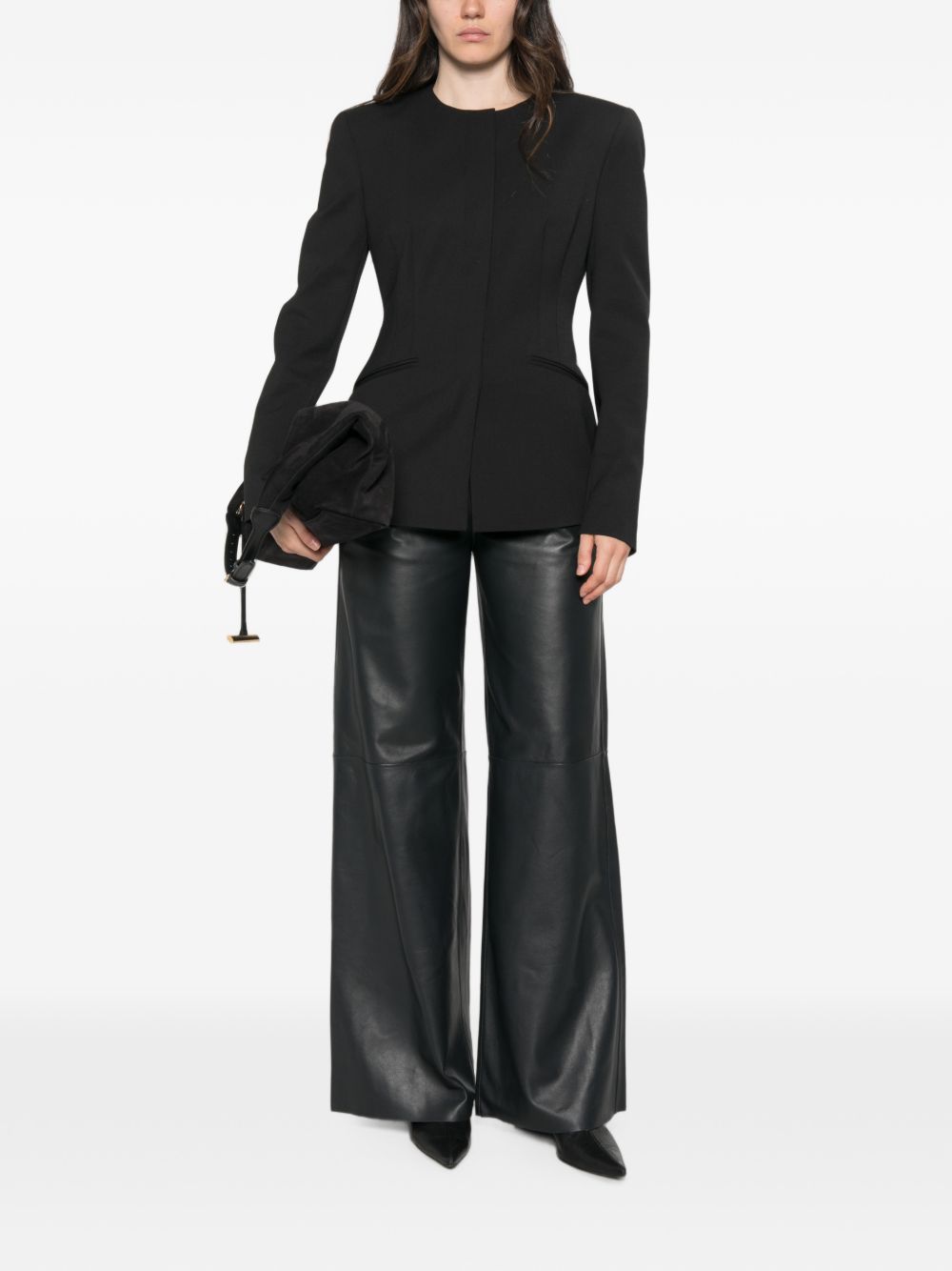 Forte Forte Women Leather High-Waisted Trousers FORTE FORTE