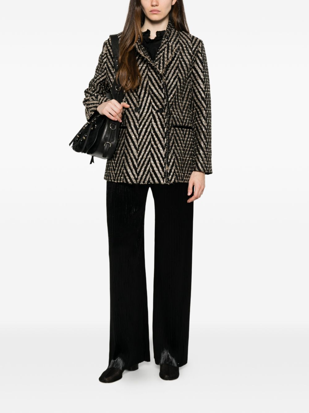 Forte Forte Women Chevron Oversized Jacket FORTE FORTE