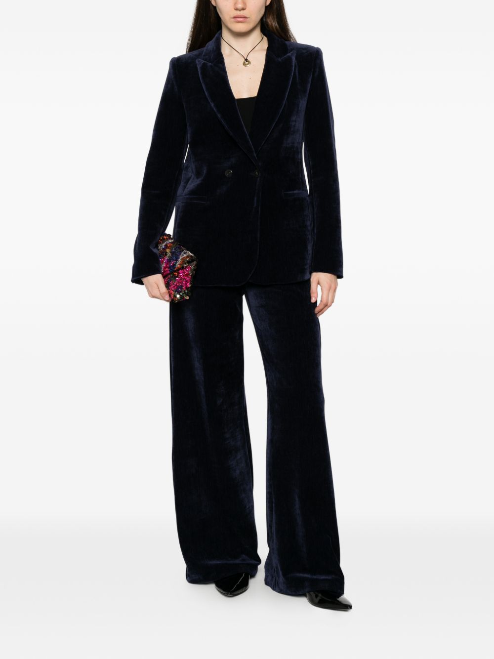 Forte Forte Women Velvet Double-Breasted Jacket