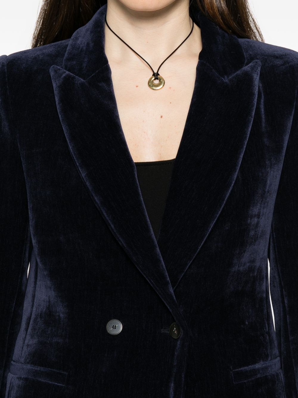Forte Forte Women Velvet Double-Breasted Jacket