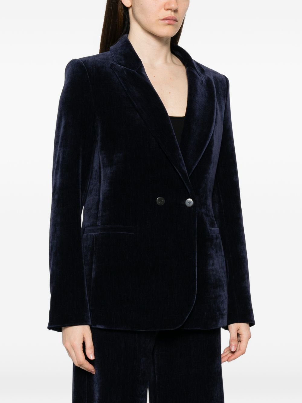 Forte Forte Women Velvet Double-Breasted Jacket