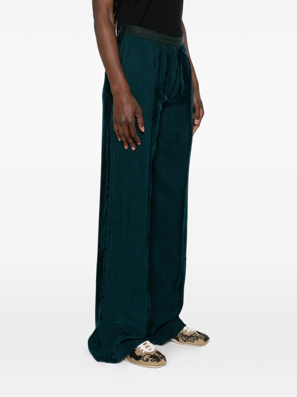 Forte Forte Women Velvet High-Waisted Trousers FORTE FORTE