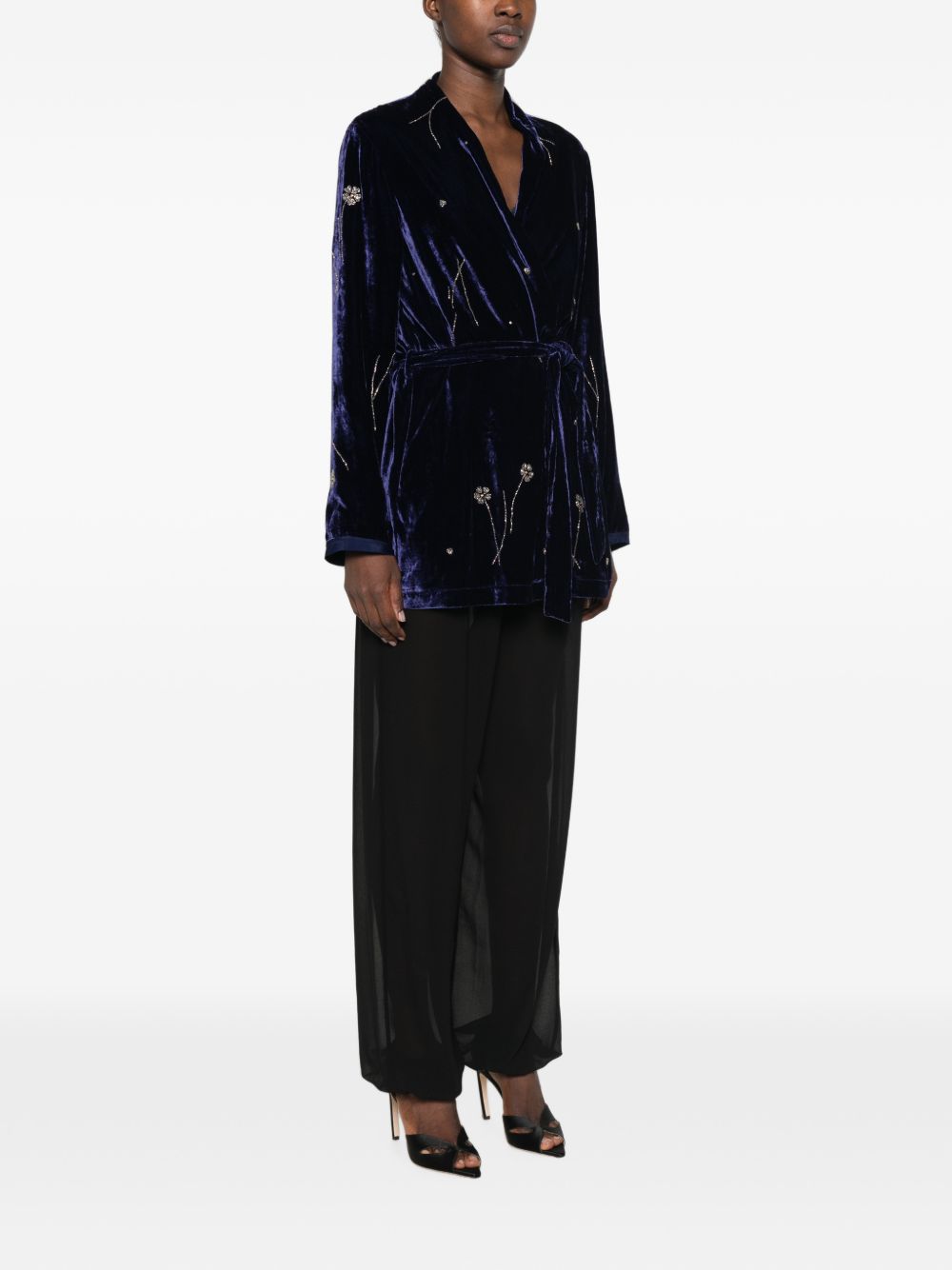 Forte Forte Women Embroidered Velvet Kimono FORTE FORTE