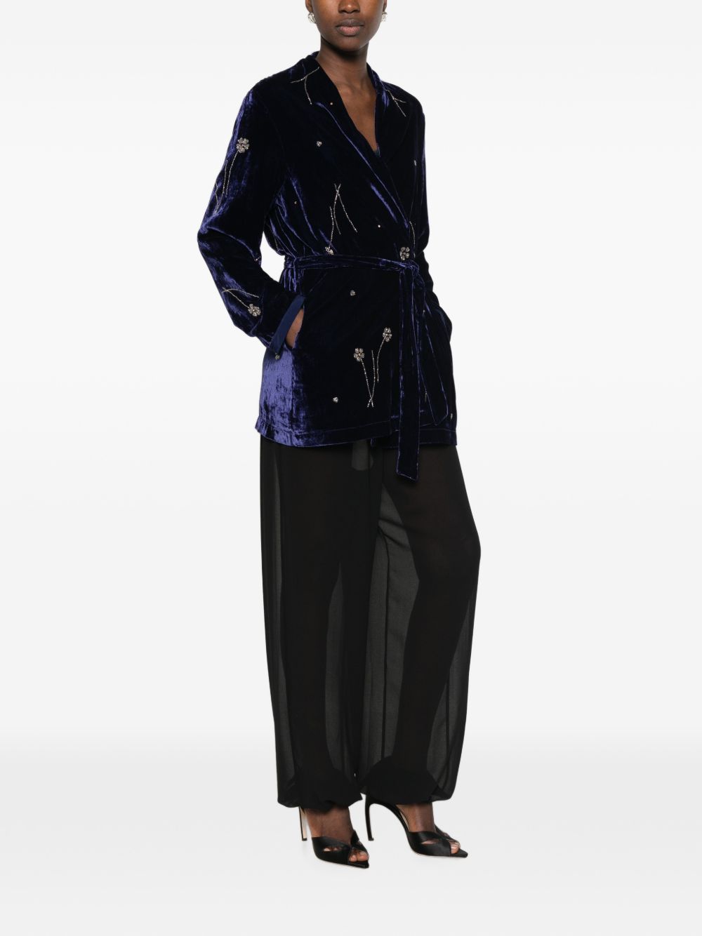 Forte Forte Women Embroidered Velvet Kimono FORTE FORTE