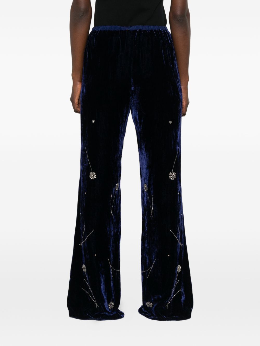 Forte Forte Women Embroidered Velvet Trousers