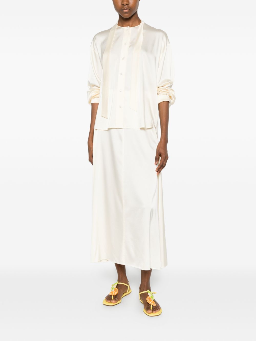 Forte Forte Women Silk Bow-Tie Shirt FORTE FORTE