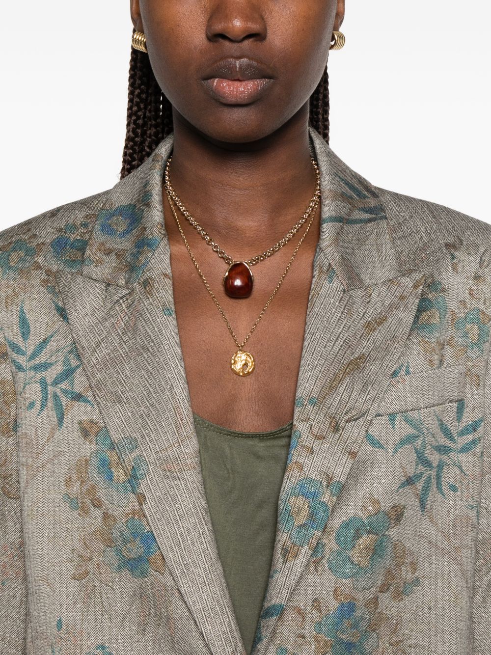 Forte Forte Women Printed Single-Breasted Jacket FORTE FORTE