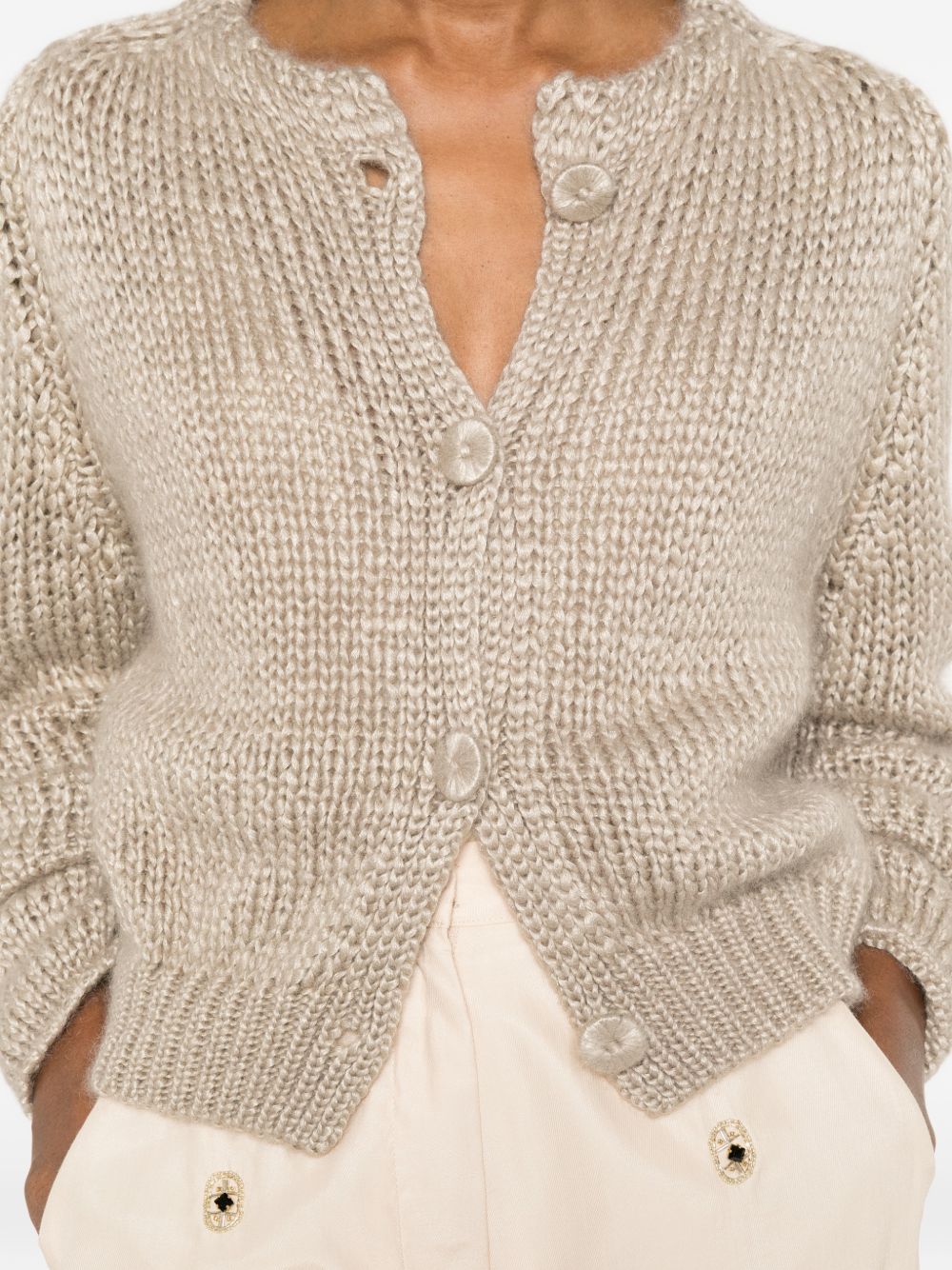 Forte Forte Women Cashmere Blend Kitted Cardigan FORTE FORTE