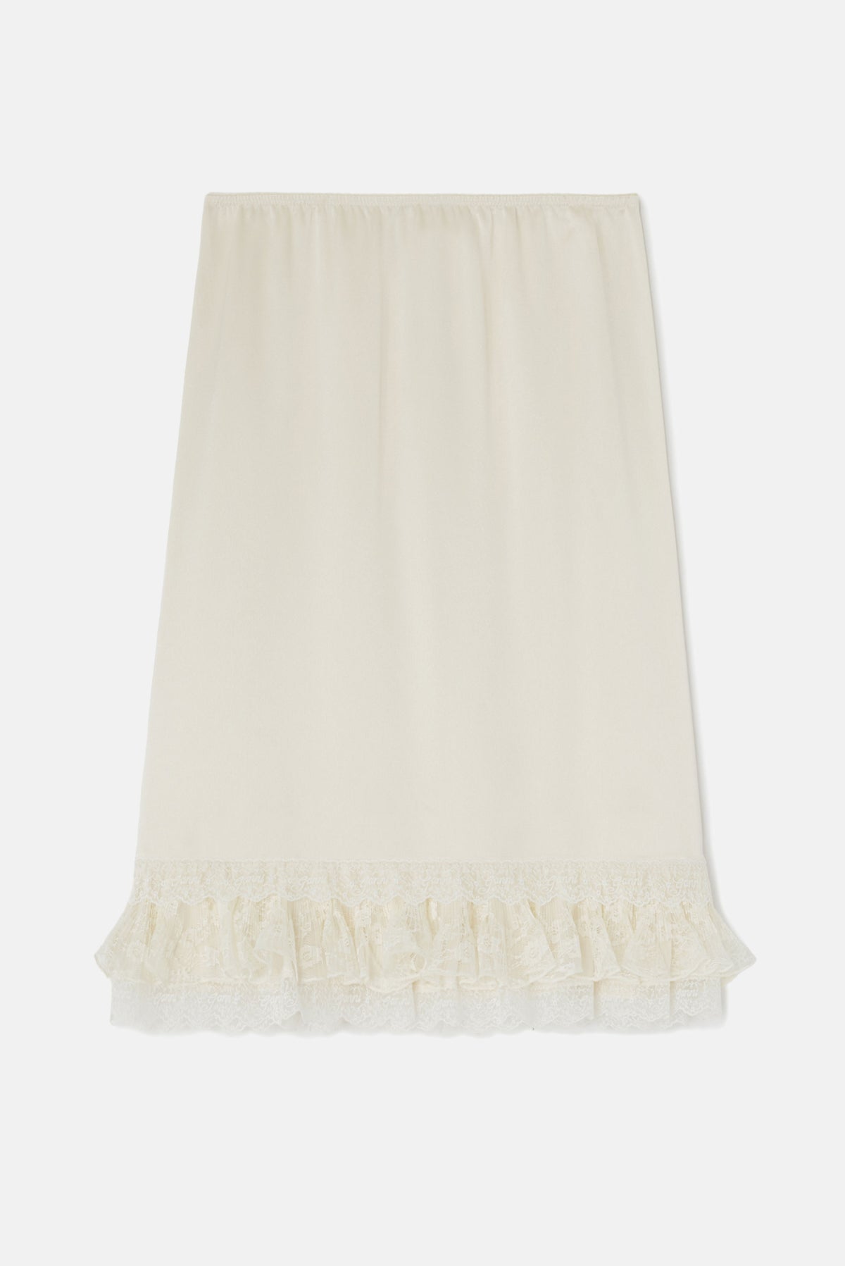 Ganni Women Fluid Satin Knee Length Frill Skirt GANNI