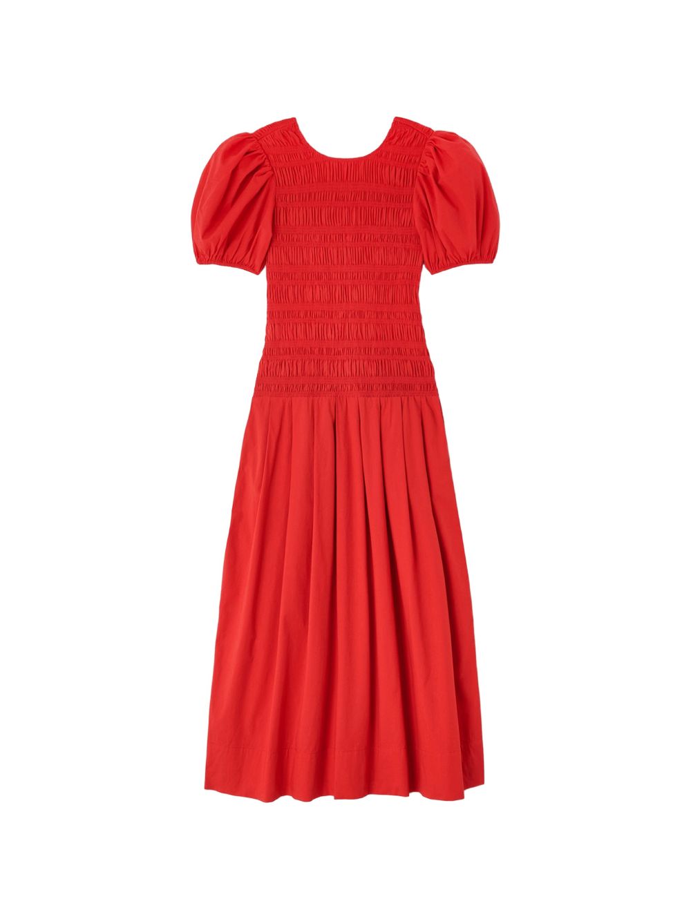 Ganni Women Organic Cotton Midi Dress GANNI