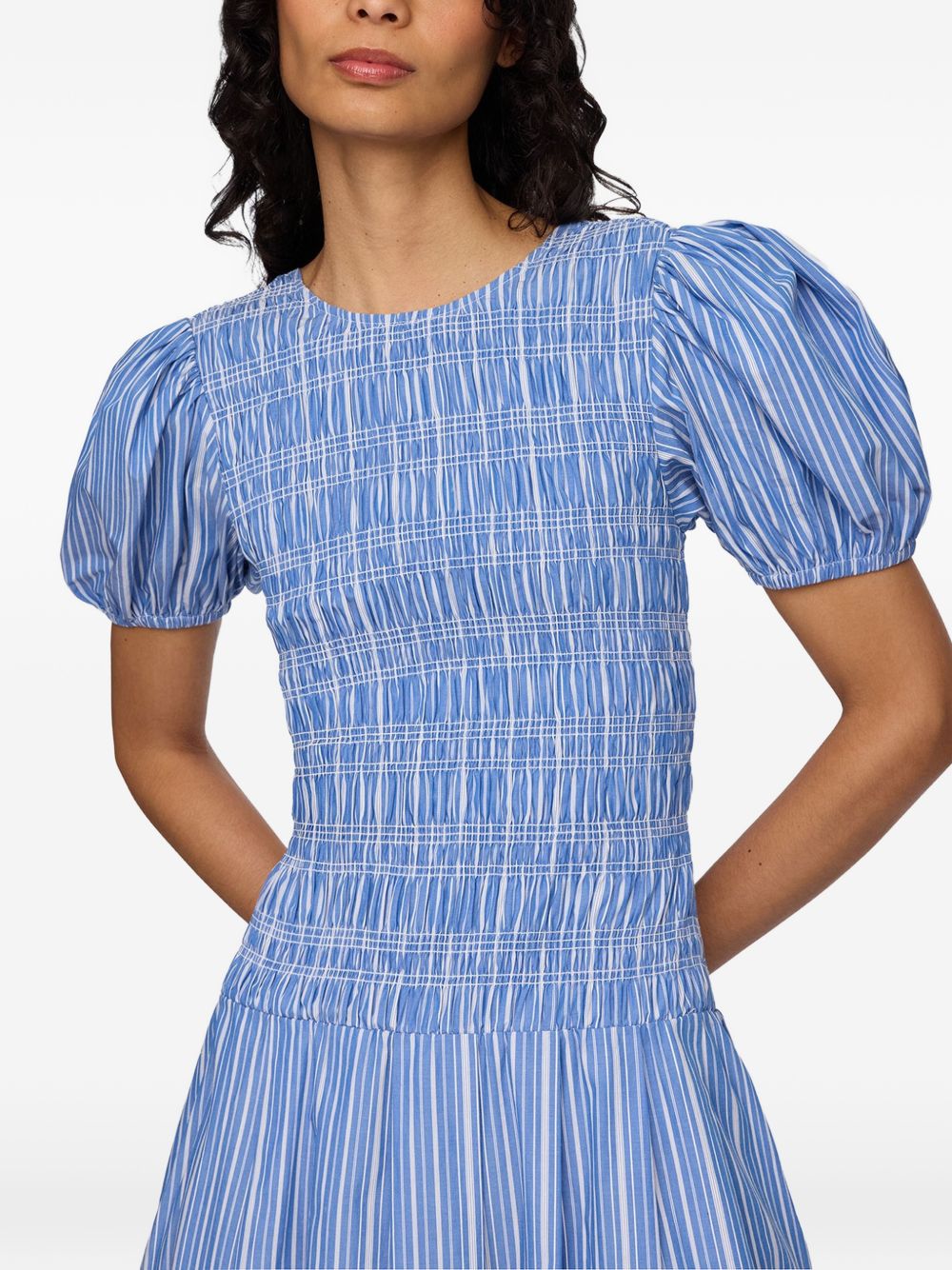 Ganni Women Organic Cotton Midi Dress GANNI