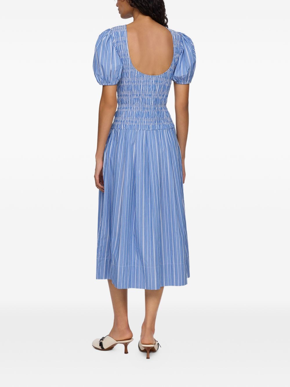Ganni Women Organic Cotton Midi Dress GANNI