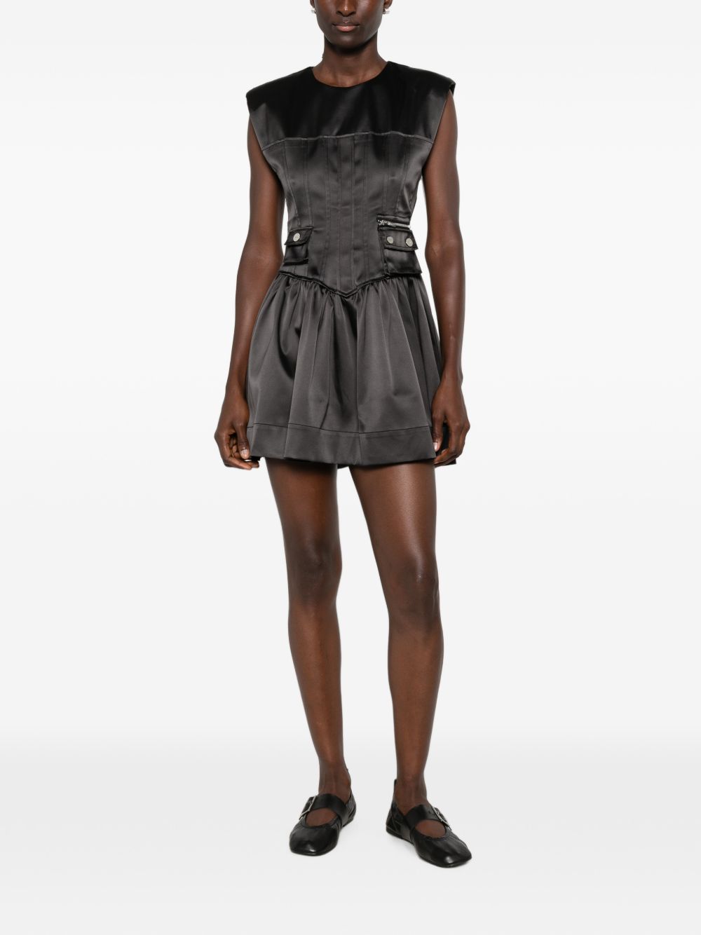 Ganni Women Corset Mini Dress GANNI