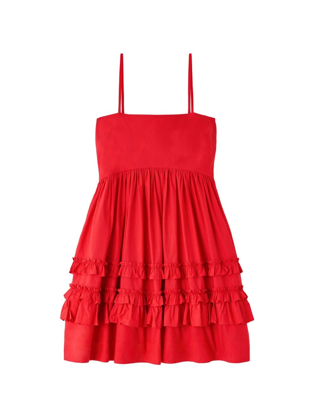 Ganni Women Organic Cotton Mini Dress GANNI
