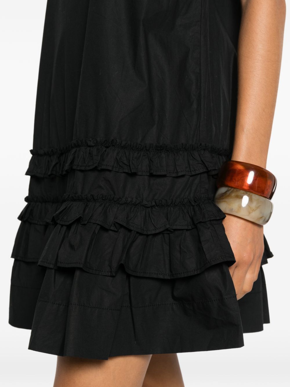 Ganni Women Organic Cotton Mini Dress GANNI