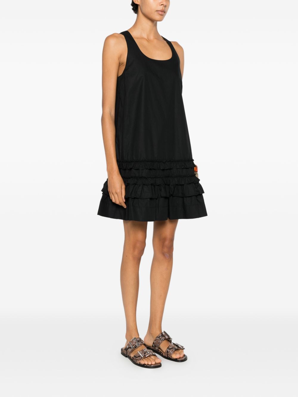 Ganni Women Organic Cotton Mini Dress GANNI