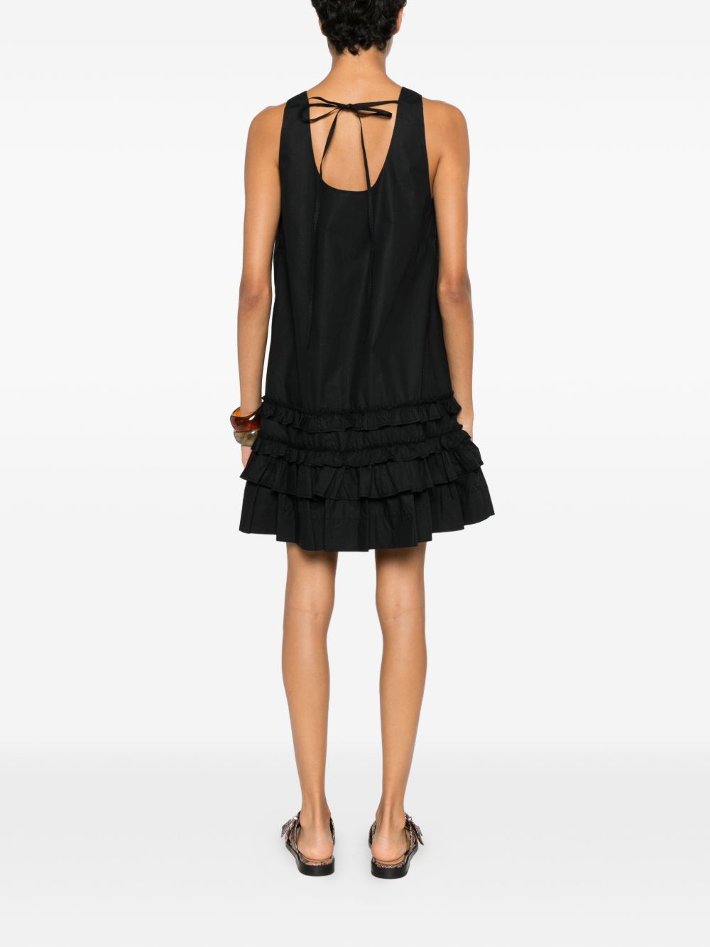 Ganni Women Organic Cotton Mini Dress GANNI