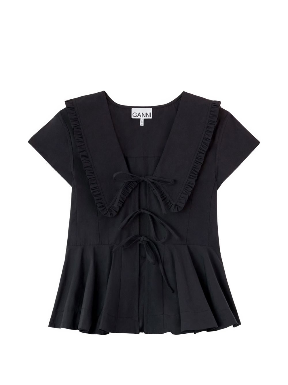 Ganni Women Organic Cotton Top GANNI