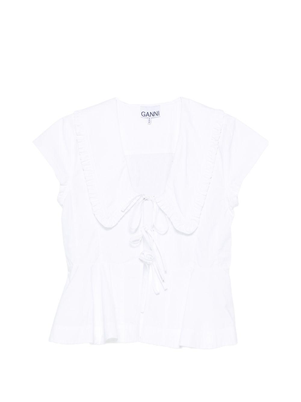 Ganni Women Organic Cotton Top GANNI