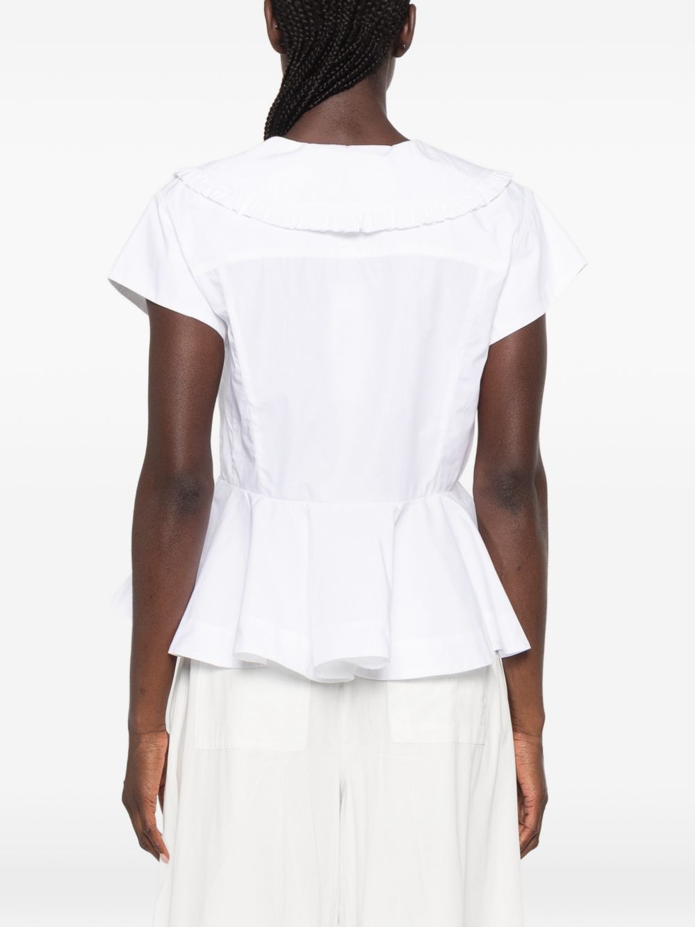 Ganni Women Organic Cotton Top GANNI