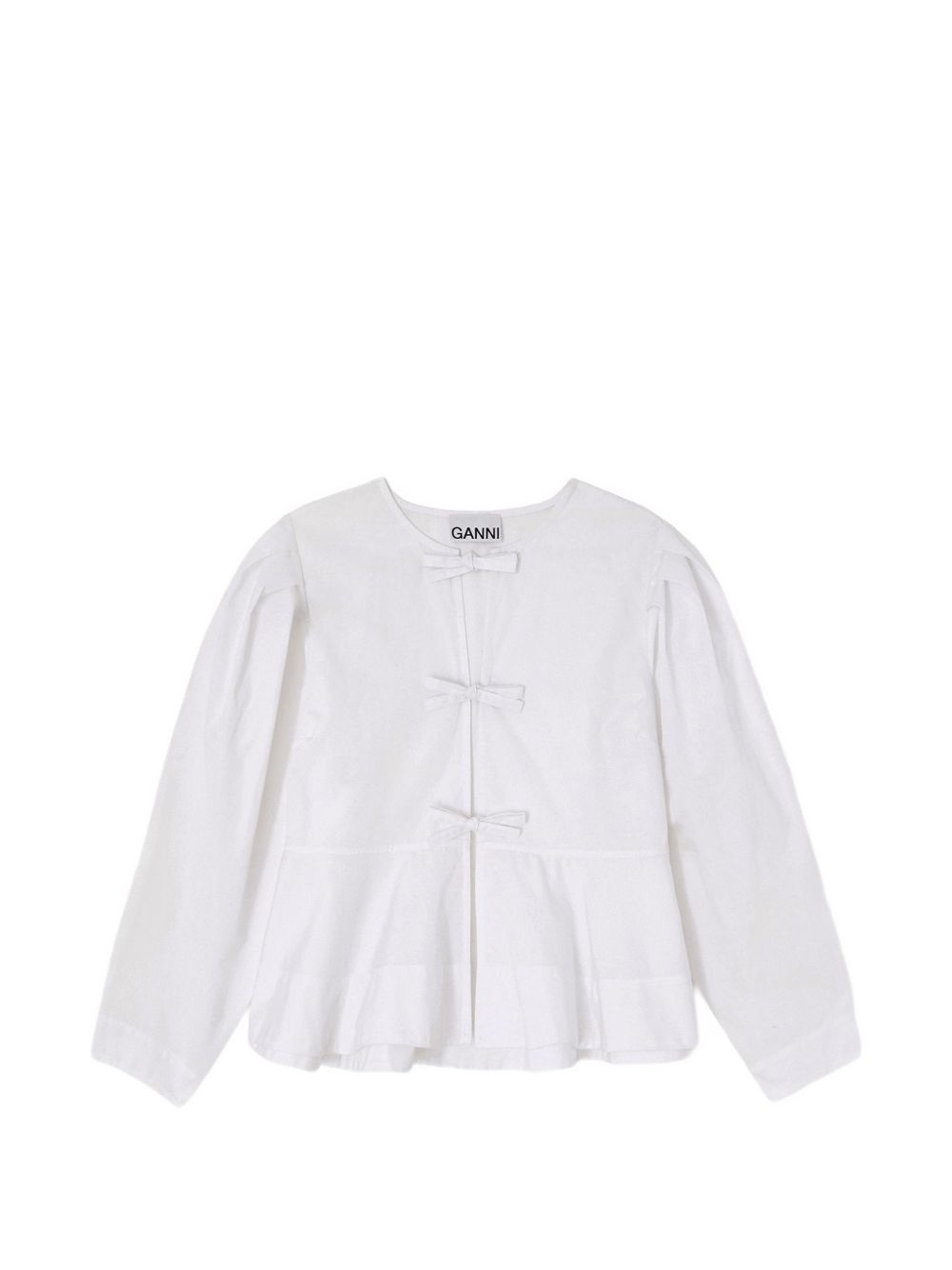Ganni Women Organic Cotton Blouse GANNI