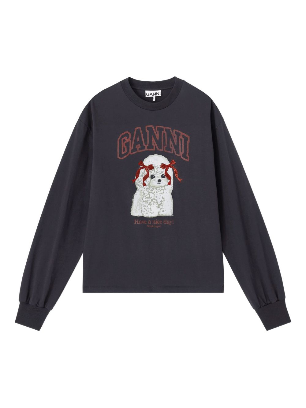 Ganni Women Puddle Organic Cotton Sweater GANNI