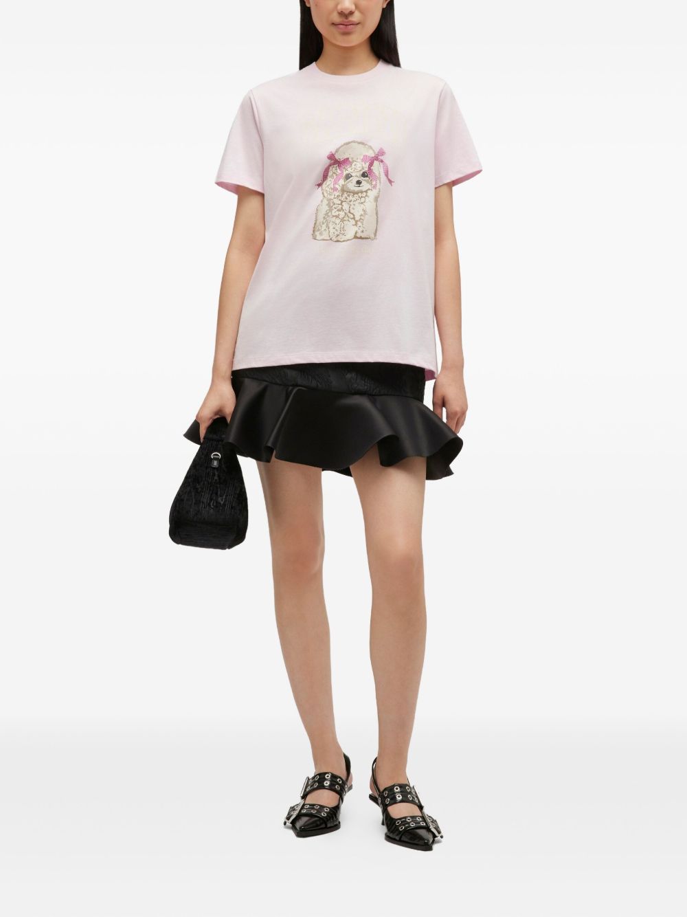 Ganni Women Organic Cotton T-Shirt GANNI