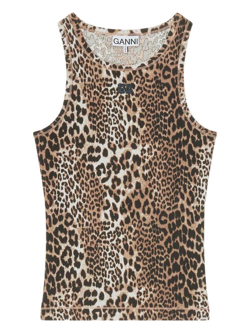 Ganni Women Organic Cotton Tank Top GANNI