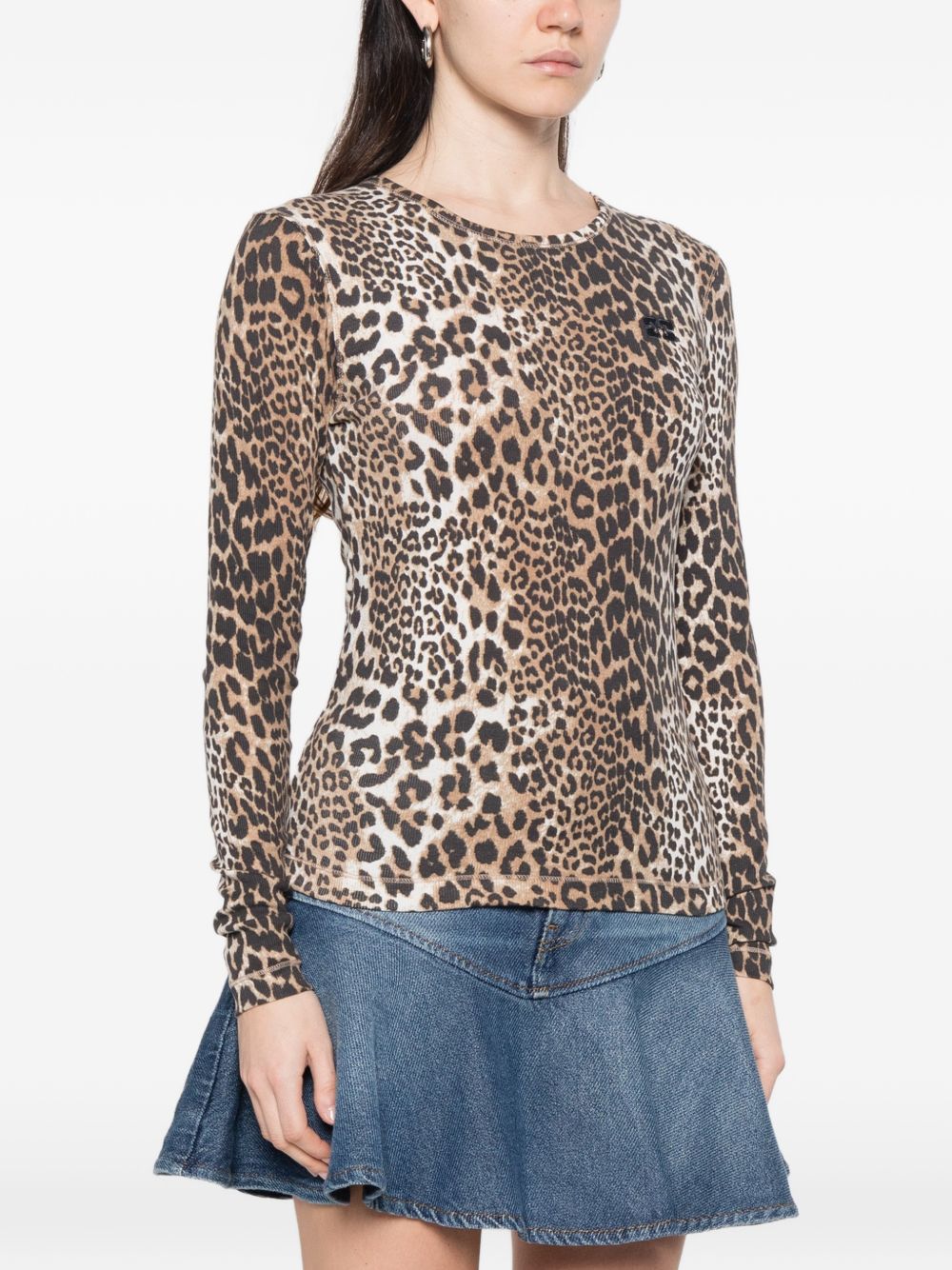 Ganni Women Organic Cotton T-Shirt GANNI