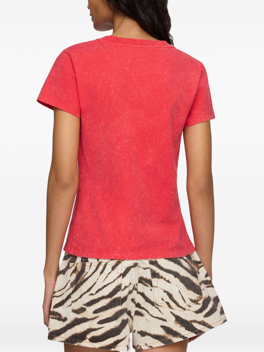 Ganni Women Printed Cotton T-Shirt GANNI