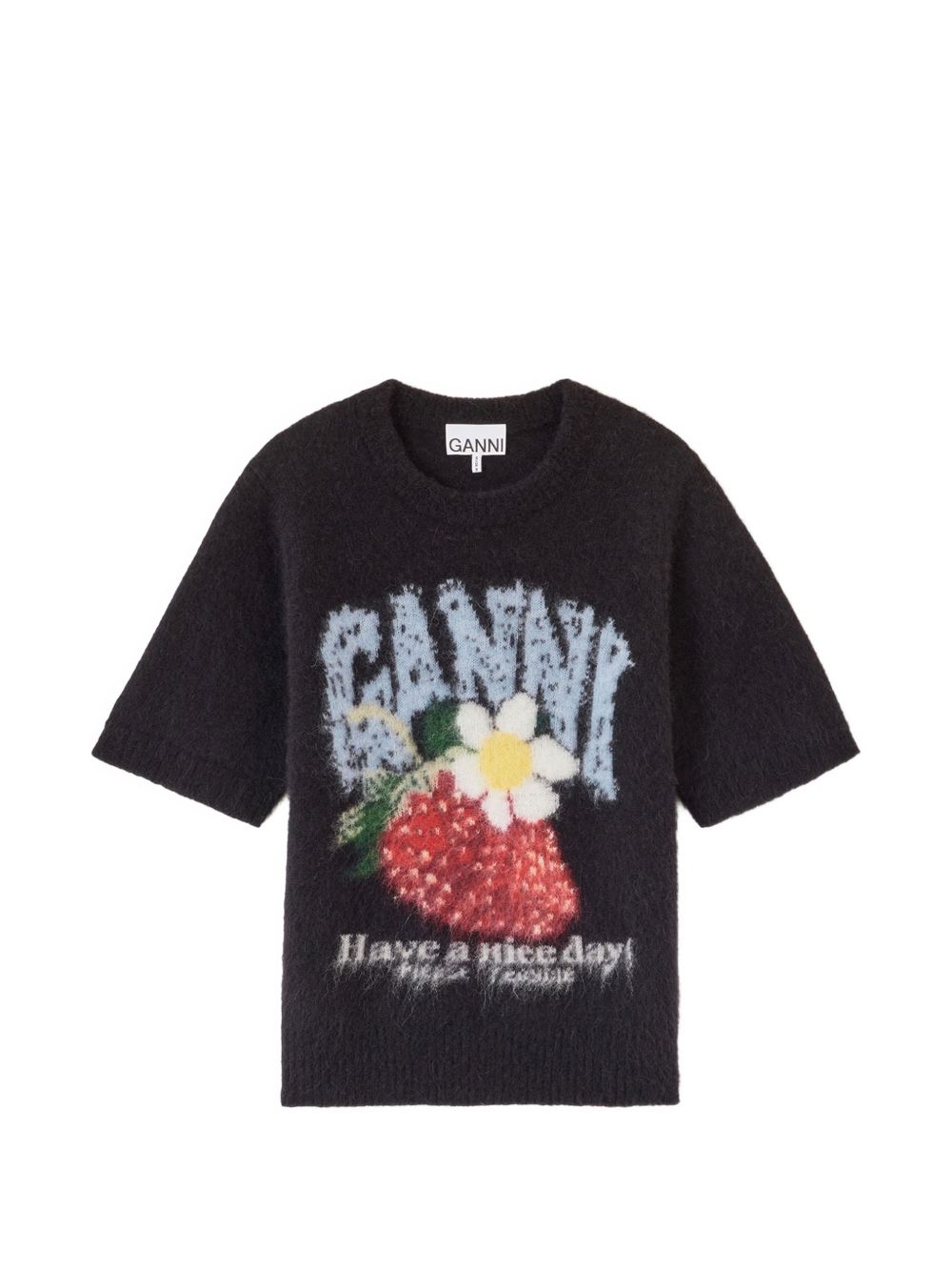 Ganni Women Wool T-Shirt GANNI