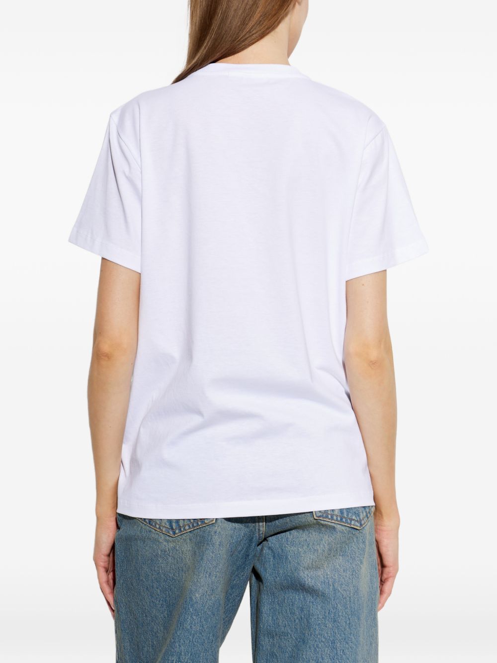 Ganni Women Printed Cotton T-Shirt GANNI