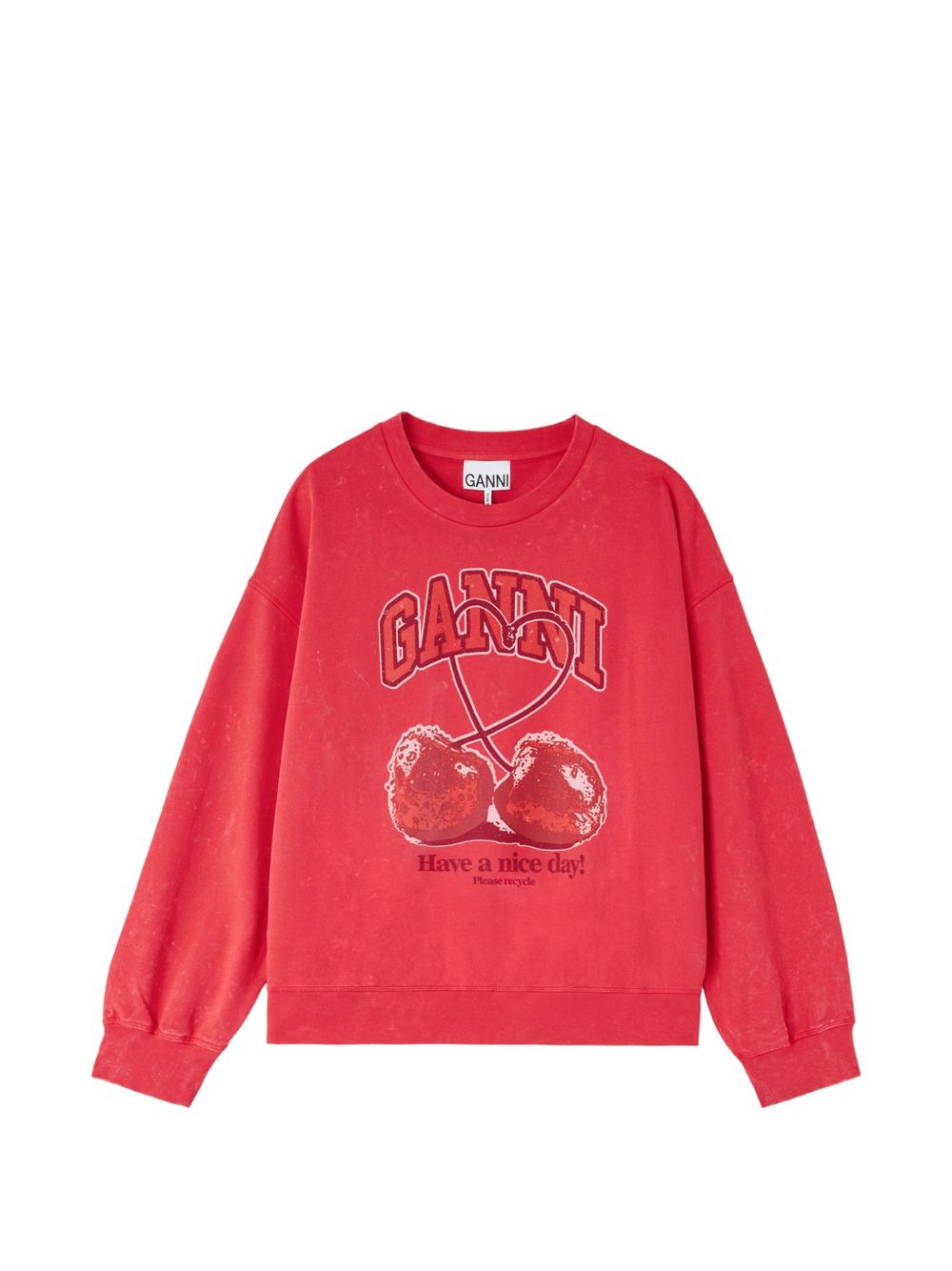 Ganni Women Cherry Organic Cotton Sweater GANNI
