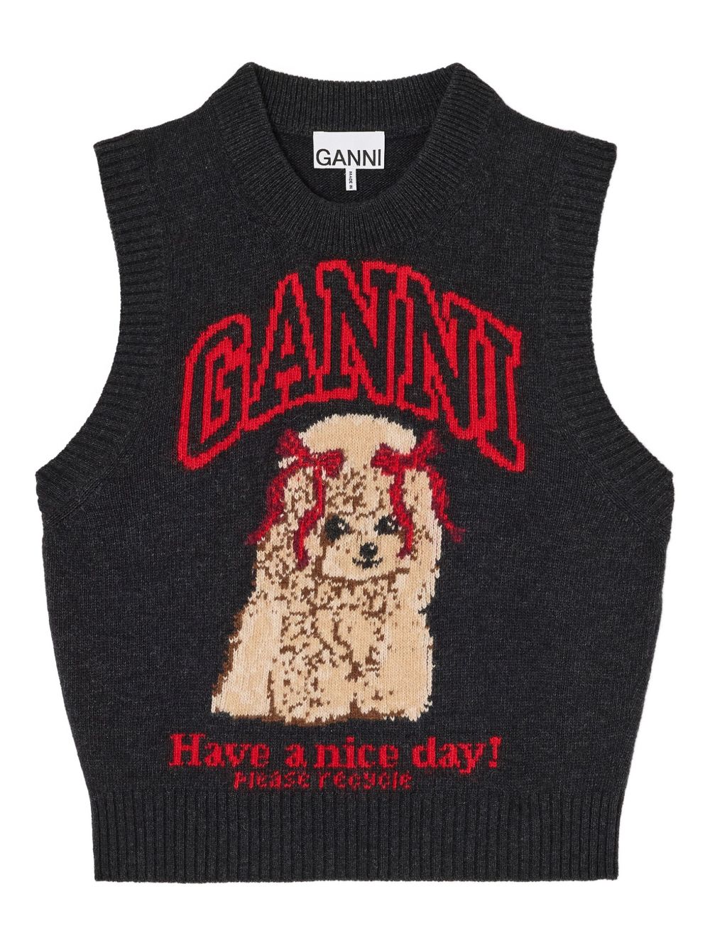 Ganni Women Wool Vest GANNI