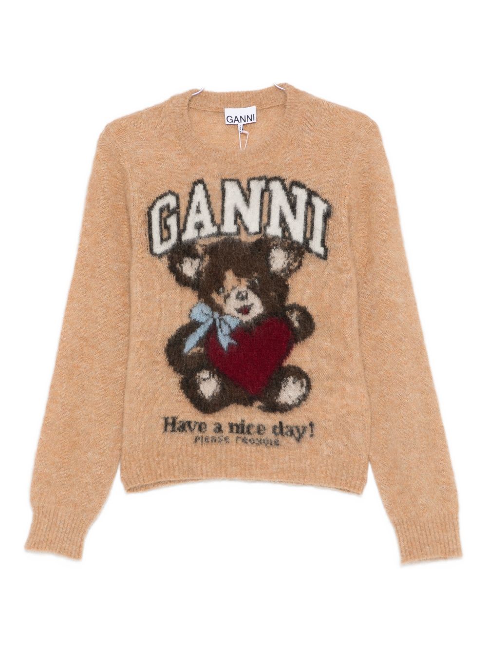 Ganni Women Wool Crewneck Sweater GANNI