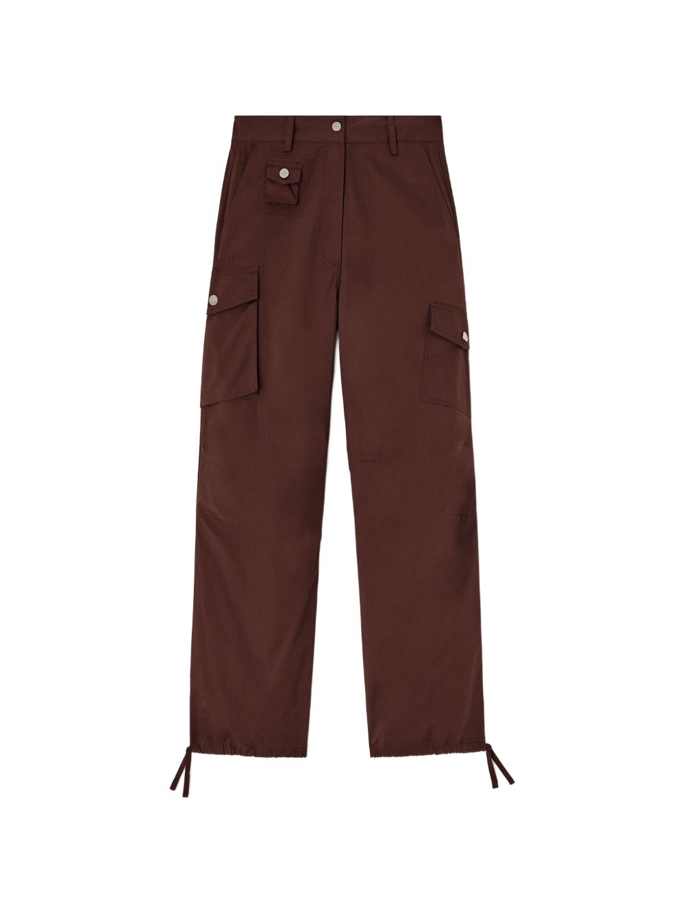 Ganni Women Organic Cotton Cargo Trousers GANNI
