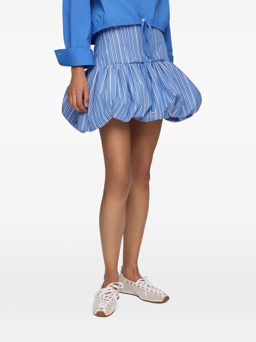 Ganni Women Organic Cotton Mini Skirt GANNI