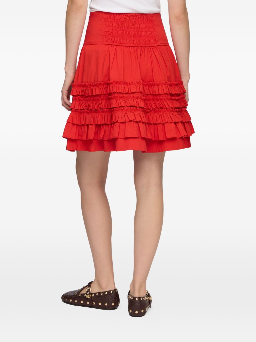 Ganni Women Organic Cotton Mini Skirt GANNI
