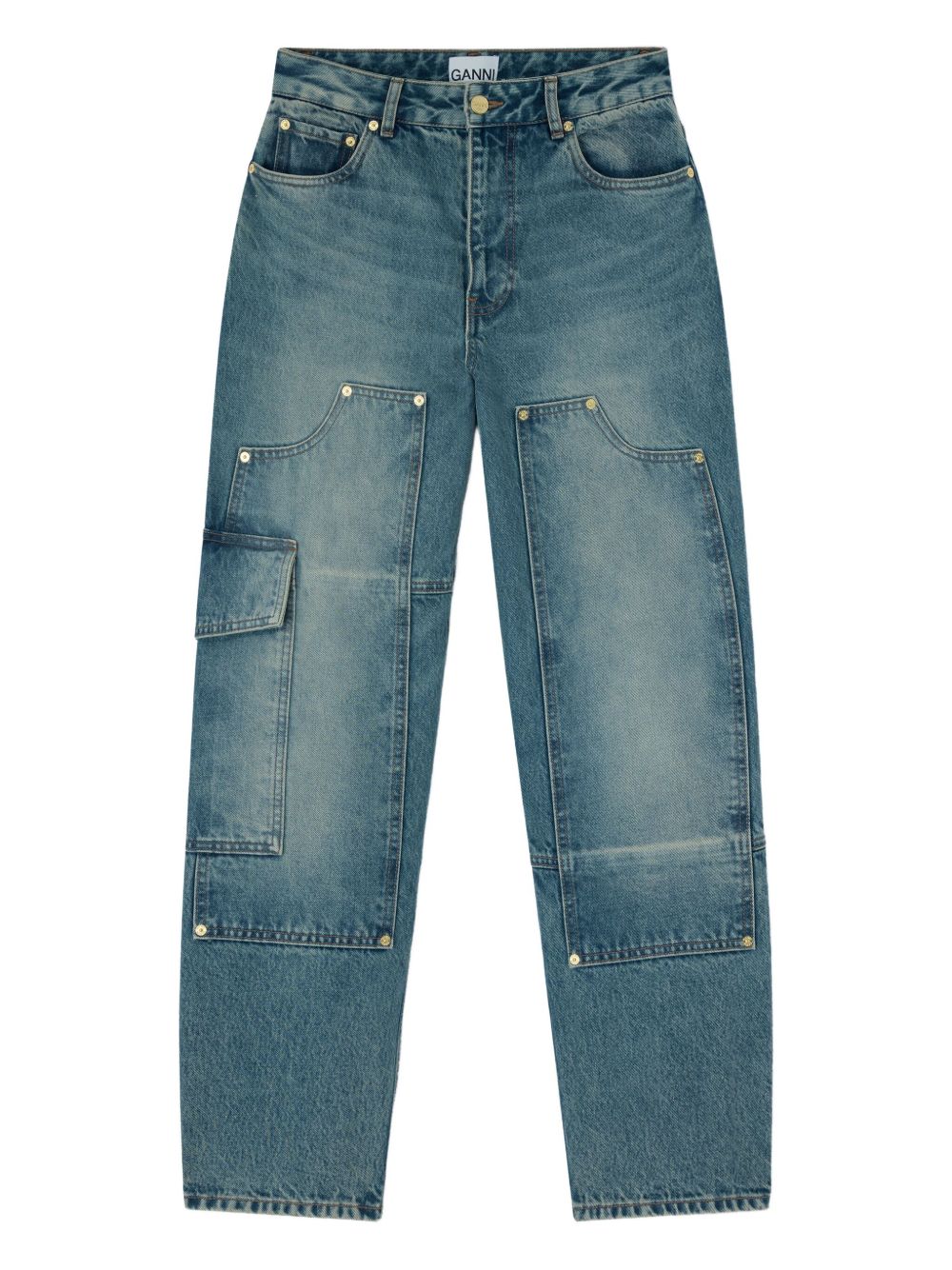 Ganni Women Denim Cotton Jeans GANNI