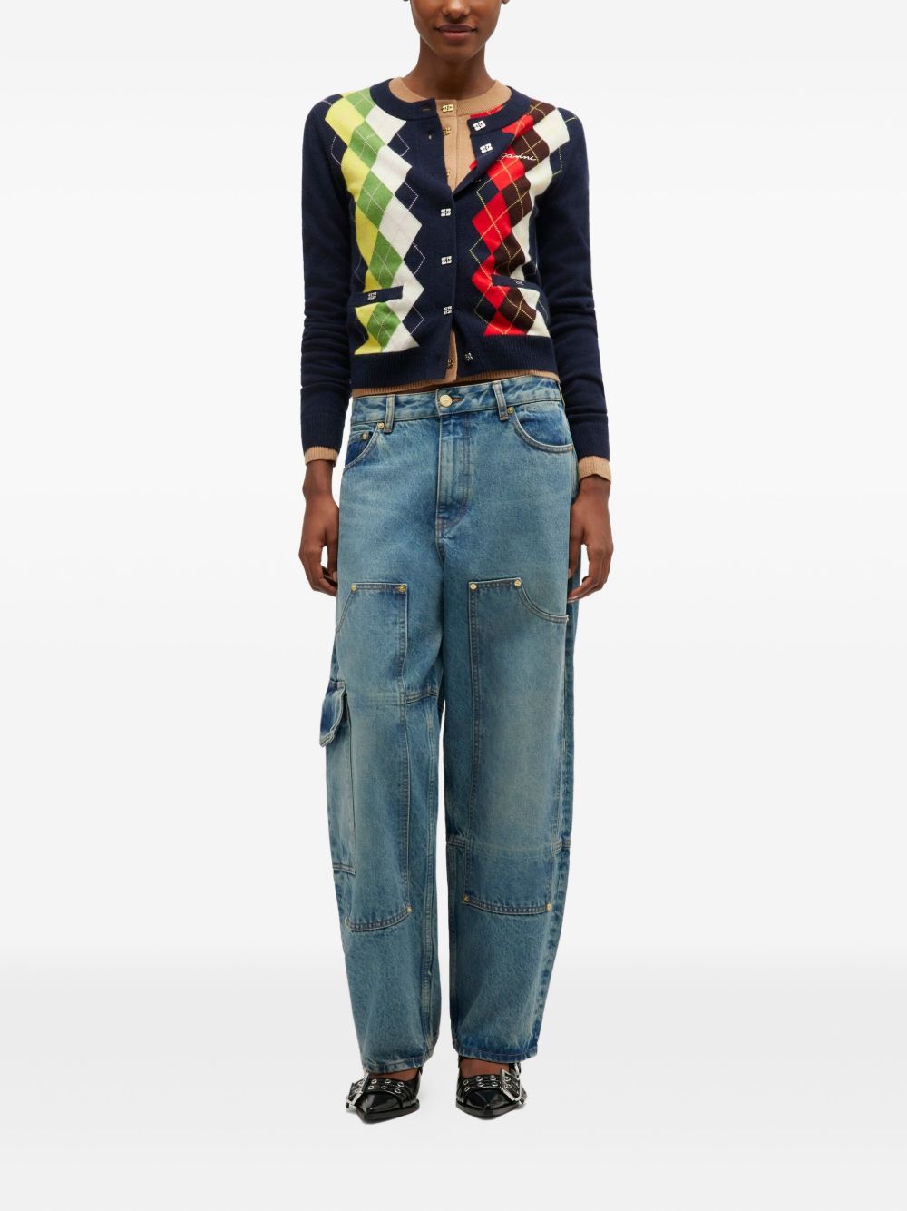 Ganni Women Denim Cotton Jeans GANNI