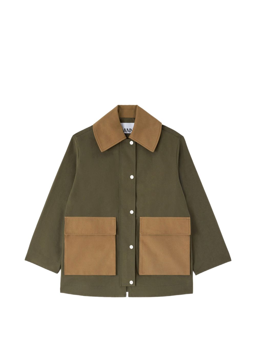 Ganni Women Organic Cotton Workwear Jacket GANNI