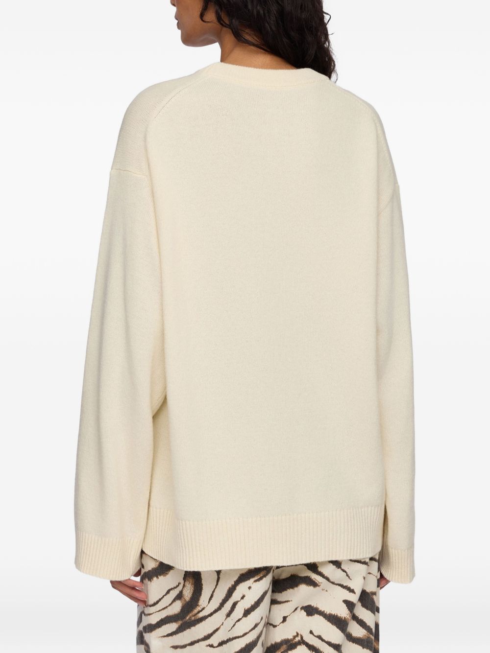 Ganni Women Wool Crewneck Sweater GANNI