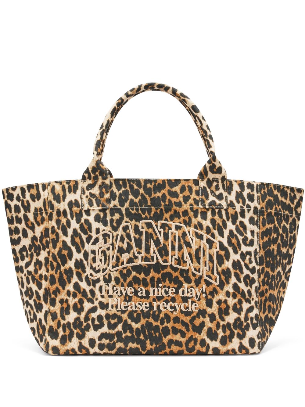 Ganni Women Organic Cotton Medium Tote GANNI